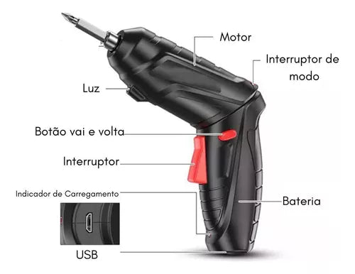 Parafusadeira de Impacto Iron [MÁXIMA POTÊNCIA]