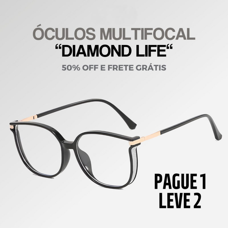 [COMPRE 1 LEVE 2] Óculos Multifocal Diamond Life [Se Adapta Ao Seu Grau] + Brinde