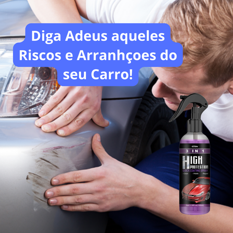 Liquido Cristalizador 3 em 1 - Revestimento de Carro + Brilho e Livre de Riscos e Arranhões