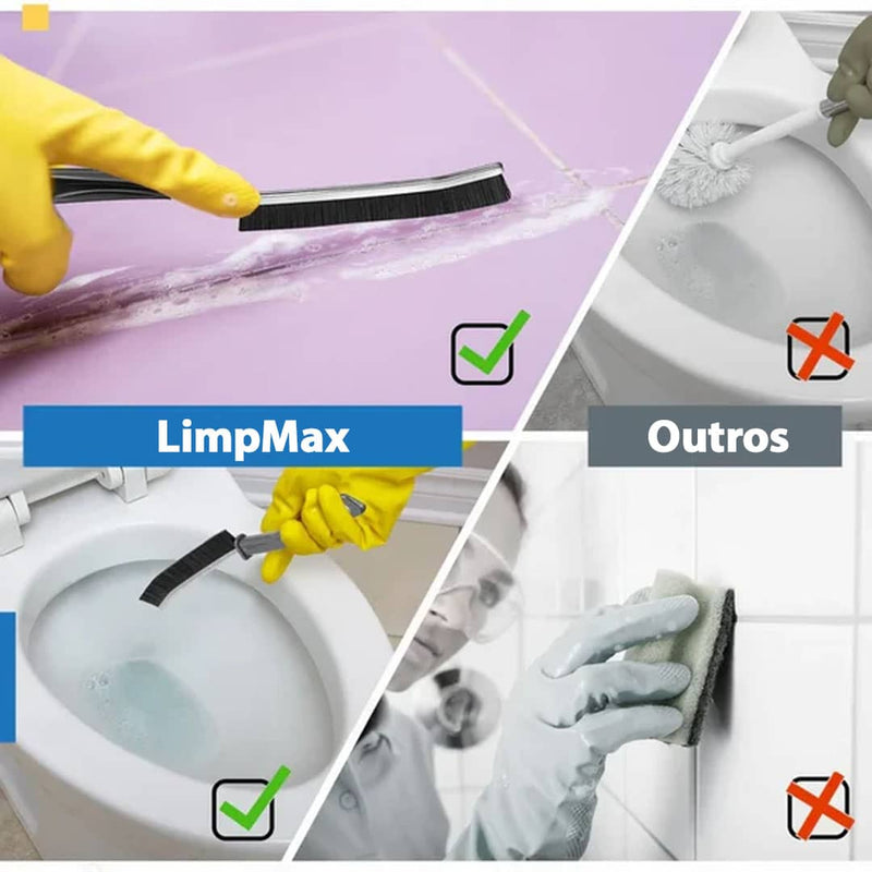 Escova LimpMax - Tenha Cantos Impecáveis e Brilhantes [Compre 1 Leve 3]