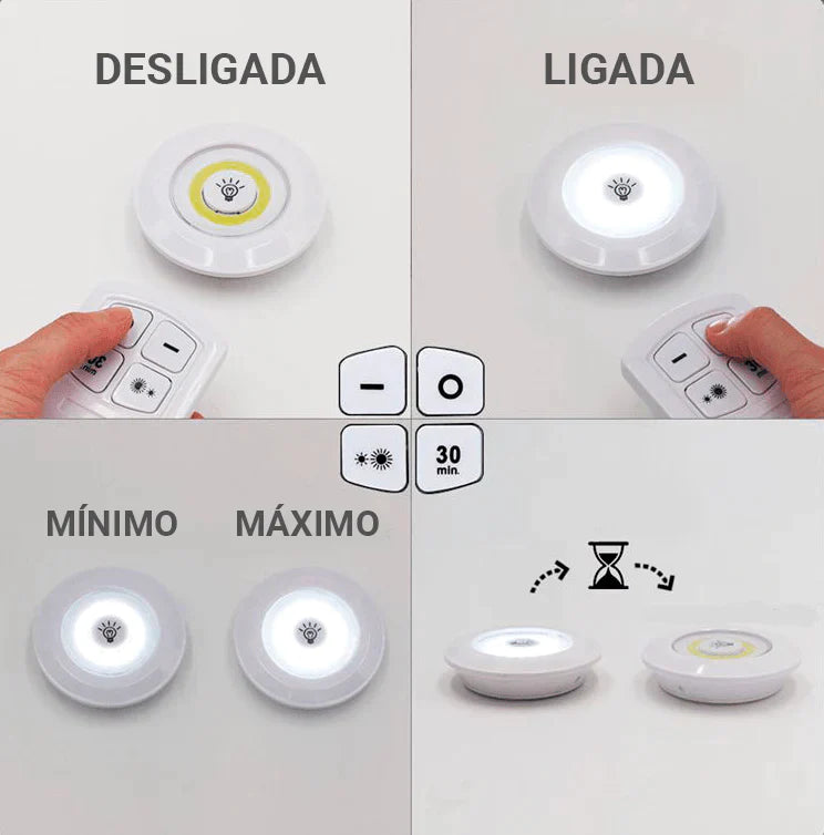 Kit de Luzes Inteligentes com controle remoto | COMPRE 1 LEVE 3