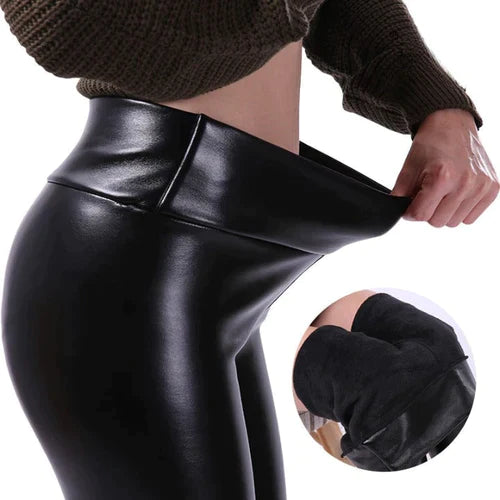 [COMPRE 1 LEVE 2] Calça de Couro Aveludada para o Inverno