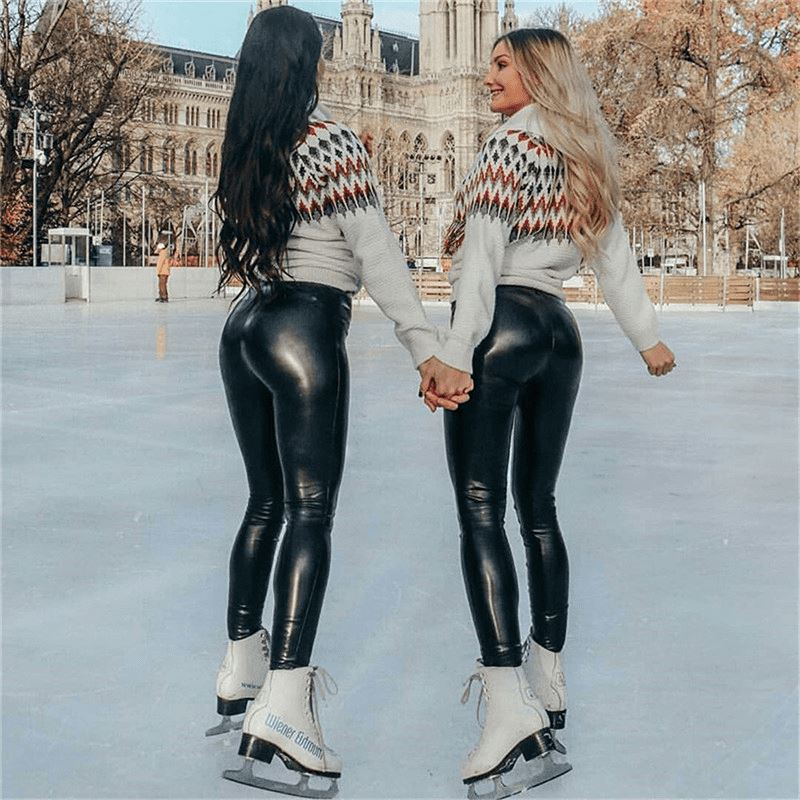 Legging em Couro com forro térmico Vestuário e acessórios - 017 OneClick Brasil 