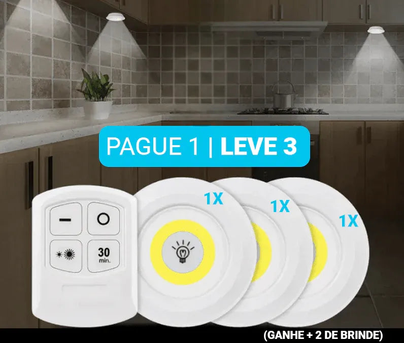 Kit de Luzes Inteligentes com controle remoto | COMPRE 1 LEVE 3