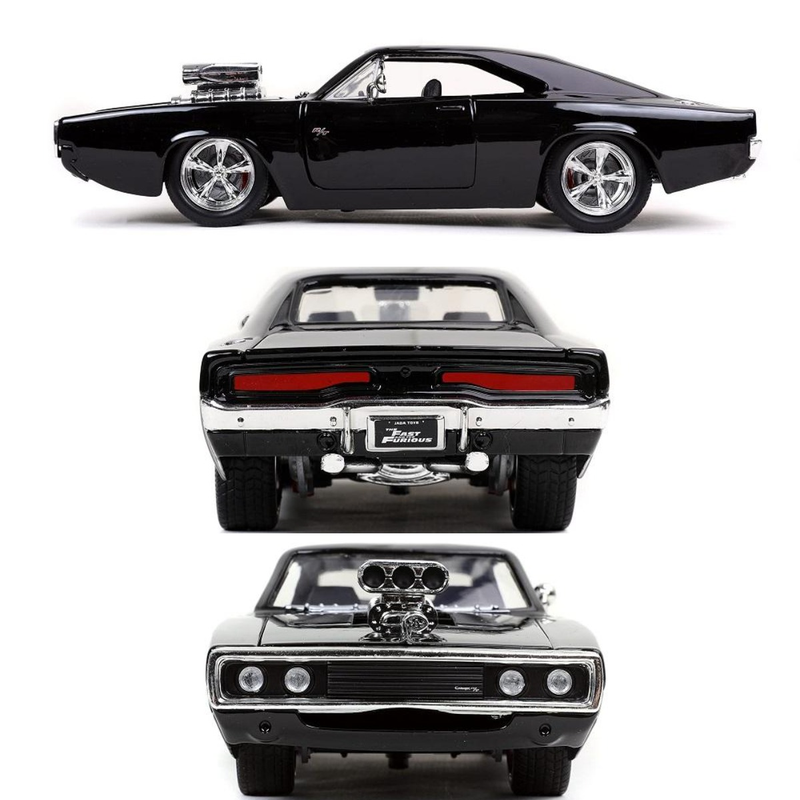 Carro Decorativo em Escala 1:32 - Dodge Charger R/T 1970 em Metal