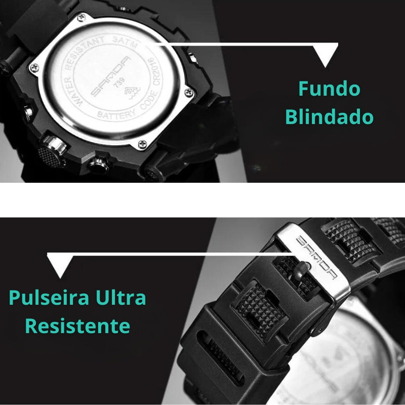 [COMPRE 1 LEVE 2] Relógio Militar Sanda Shock