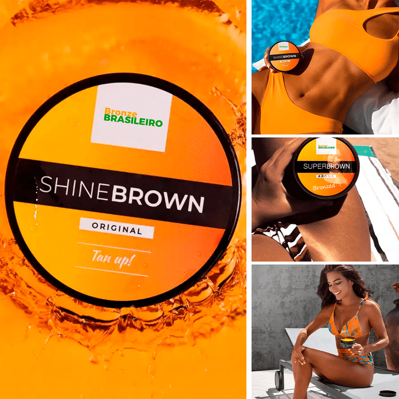 Gel Bronzeador Shine Brown 100g - Bronzeador Natural