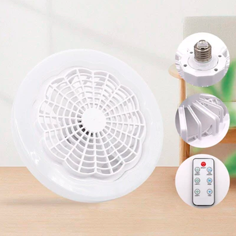 Luminária Led Com Ventilador 2 em 1 | Controle Remoto Incluso