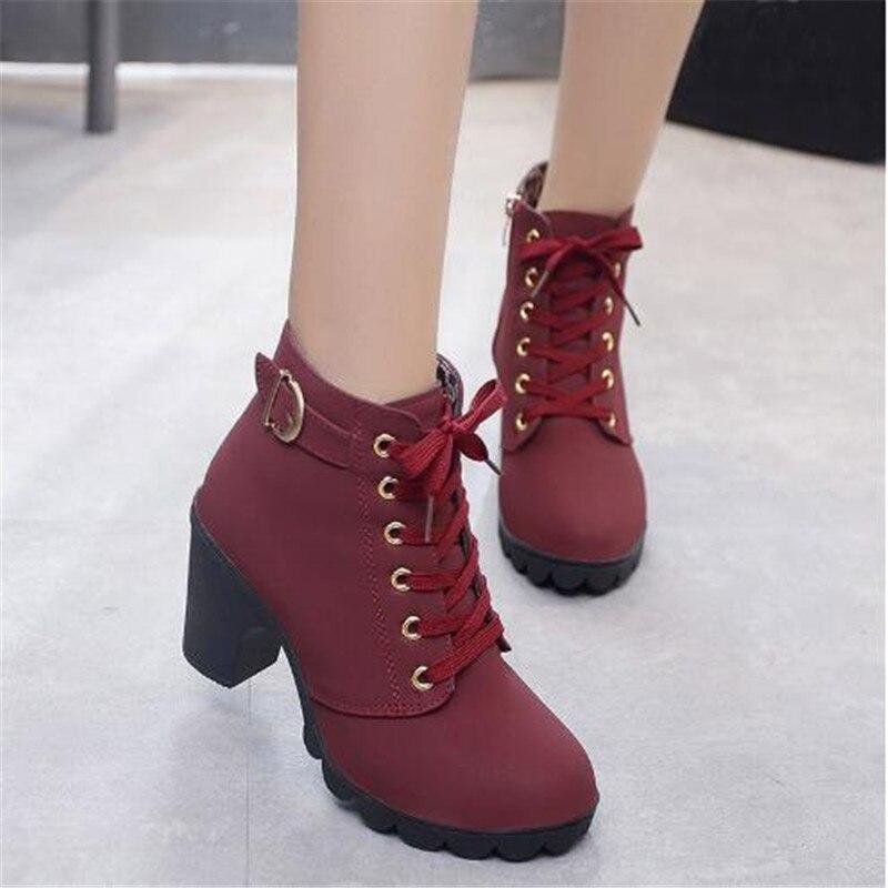 Bota de Salto - Paris Calçados - 022 OneClick Brasil Vermelho 33 